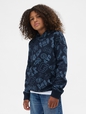 Kids Relaxed Gap Print Hoodie