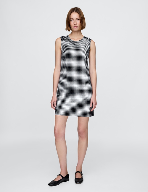Gap × DÔEN Gingham Denim Mini Dress