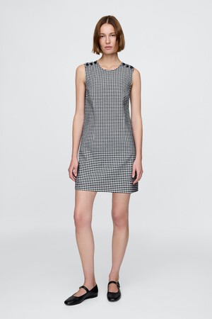 Gap × DÔEN Gingham Denim Mini Dress