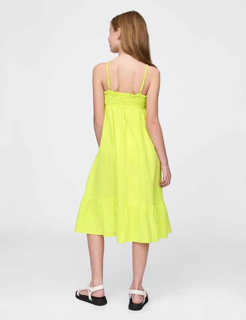 Kids Crinkle Gauze Midi Dress