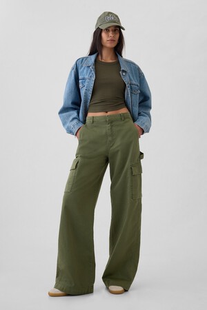 Low Rise Cargo Baggy Khakis