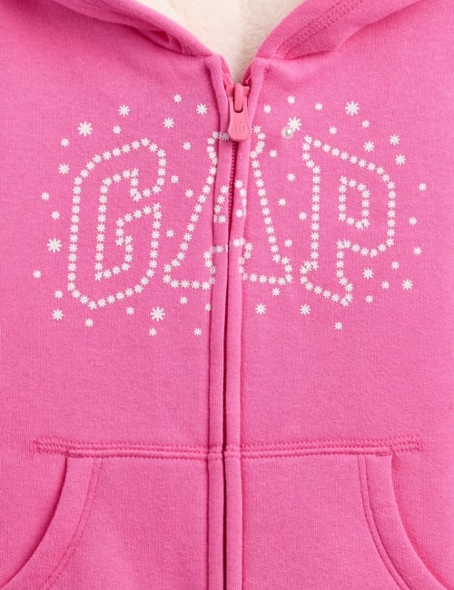 babyGap Logo Sherpa-Lined Hoodie