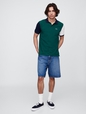 Colorblock Stretch Pique Polo Shirt