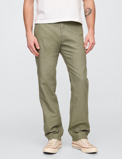 Linen-Cotton Khakis