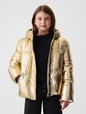 Kids Recycled Metallic Puffer Jacket