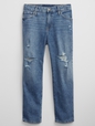 Mid Rise Distressed Universal Slim Boyfriend Jeans