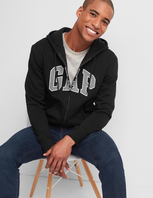 Logo Fleece Zip Hoodie