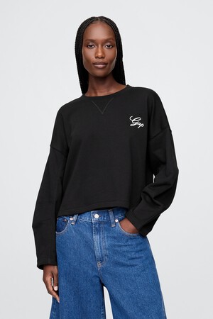 VintageSoft Oversized Logo Sweatshirt