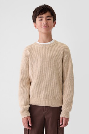 CashSoft Rib Crewneck Sweater