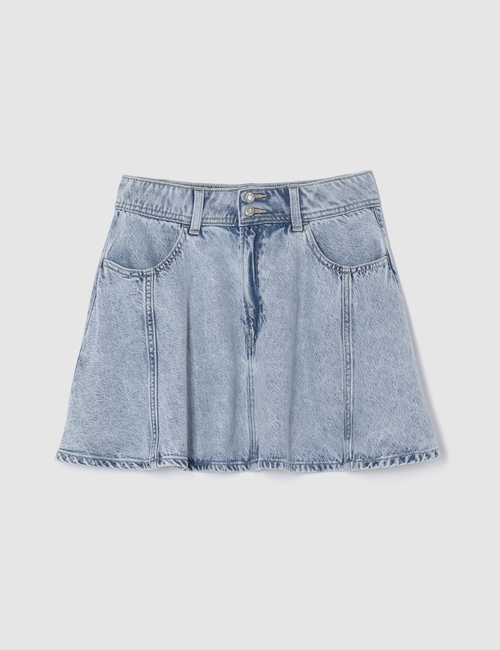 Kids UltraSoft Denim Circle Skirt