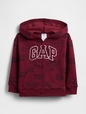 babyGap Relaxed Logo Print Zip Hoodie