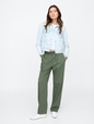 Mid Rise Easy Twill Pants