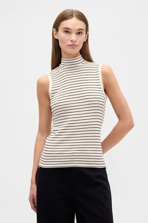 V-SL MOCKNECK TANK STRIPE