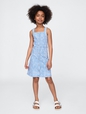 Kids Denim Floral Dress