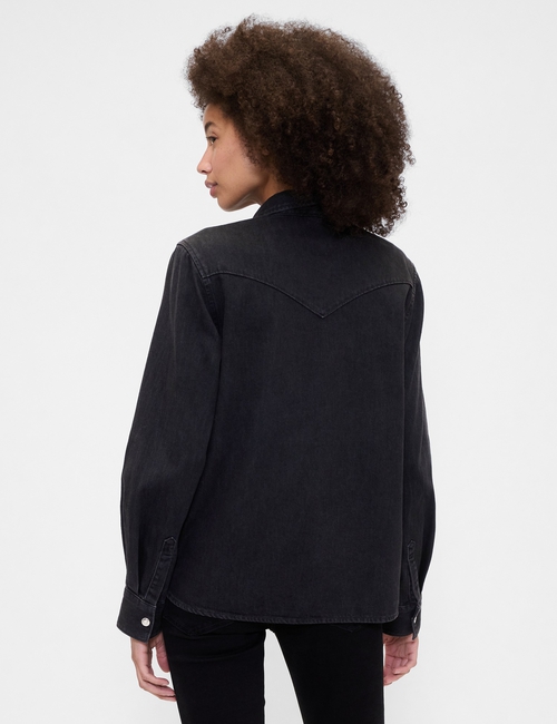 V-LAZIO DENIM WESTERN SHIRT