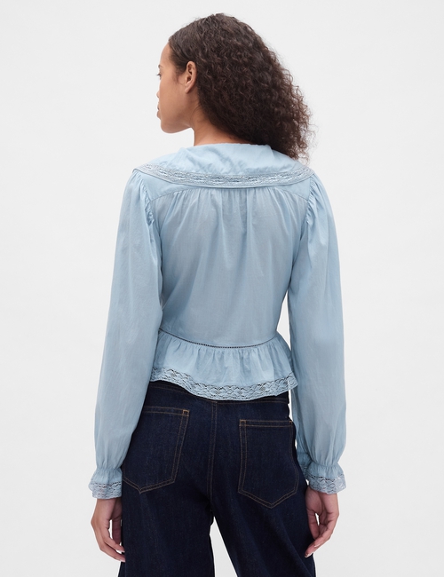 LS LACE EDGE SAILOR COLLAR