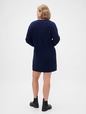 CashSoft Cable-Knit Mini Sweater Dress