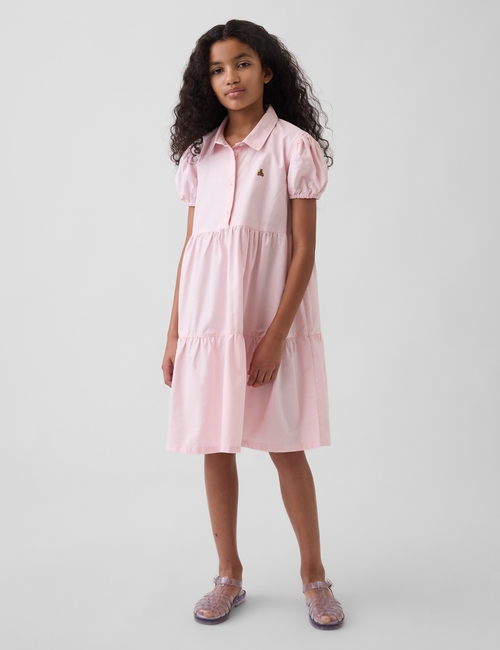 Kids Brannan Bear Tiered Shirtdress