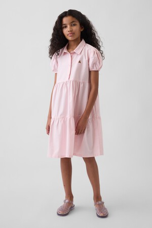 Kids Brannan Bear Tiered Shirtdress