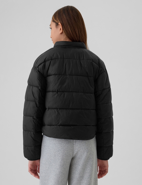 Kids Recycled Lightweight PrimaLoft® Puffer Bomber Jacket