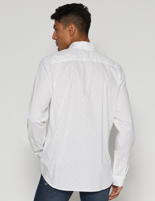 Stretch Poplin Shirt in Slim Fit