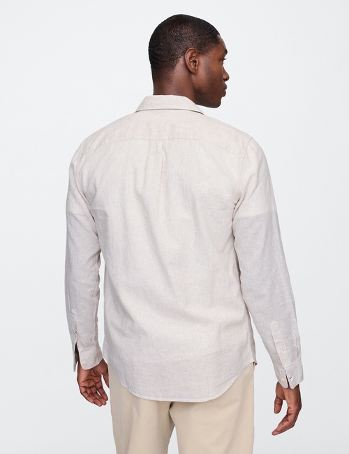 Linen-Blend Shirt in Standard Fit