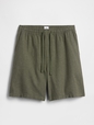 7" Linen-Blend Easy Shorts