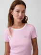 V-JPN IE SS LOGO RINGER RIB TEE