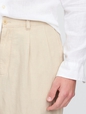 Linen-Cotton '90s Loose Pleated Khakis