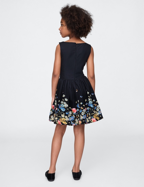 Kids Linen-Cotton Floral Dress