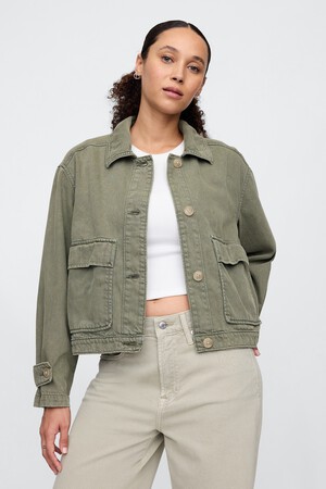 SuperSoft Denim Utility Jacket