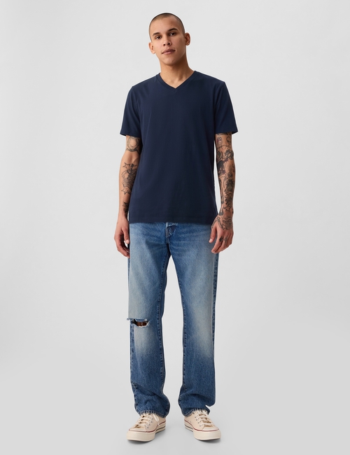 Cotton Jersey V-Neck T-Shirt