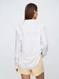 Linen-Blend Easy Shirt