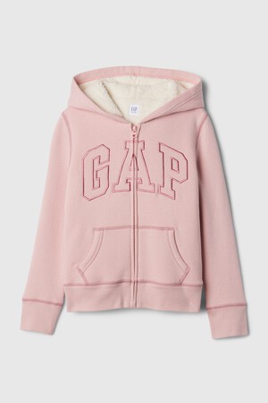 Kids Gap Logo Sherpa-Lined Zip Hoodie