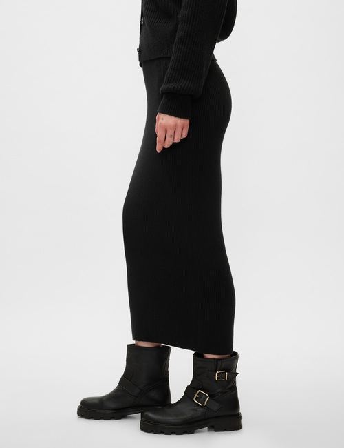CashSoft Rib Maxi Sweater Skirt