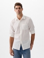 Linen-Blend Shirt in Standard Fit