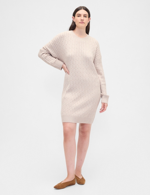 CashSoft Relaxed Crewneck Sweater Mini Dress