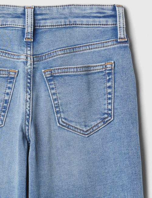 Kids High Rise SuperSoft Wide-Leg Ankle Jeans