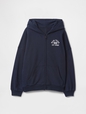 Kids Vintage Soft Full-Zip Sport Logo Hoodie
