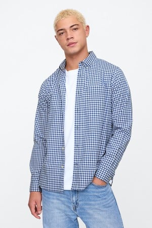 Stretch Poplin Shirt in Standard Fit