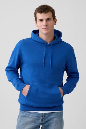Relaxed Gap Mini-Logo Hoodie