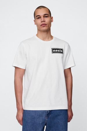 تي شيرت بطبعة كلمة Oasis