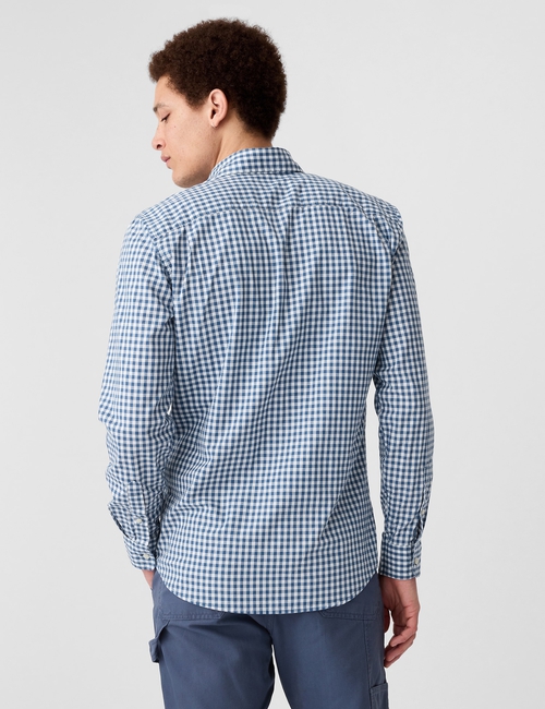 Stretch Poplin Shirt in Slim Fit