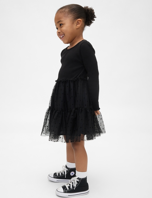 Baby & Toddler Mixed Media Tulle Dress