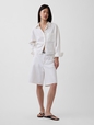 Linen-Cotton Oversized Shirt