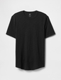 Lived-In Curved Hem Crewneck T-Shirt