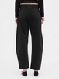 Mid Rise Twill Barrel Pants