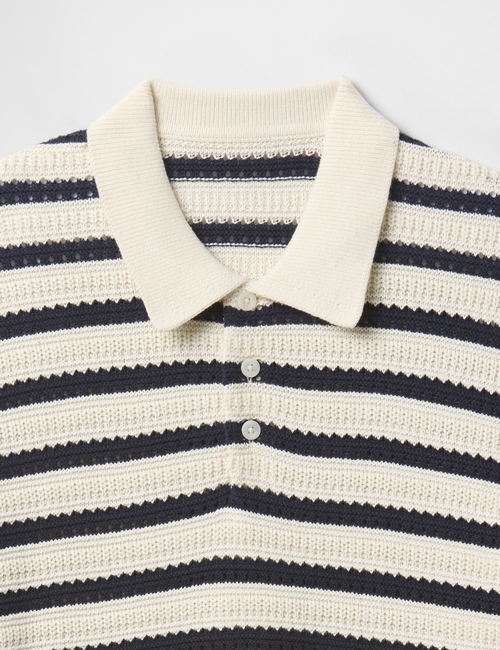 JACQUARD STRIPE POLO
