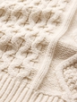 Oversized Mixed Cable-Knit Sweater
