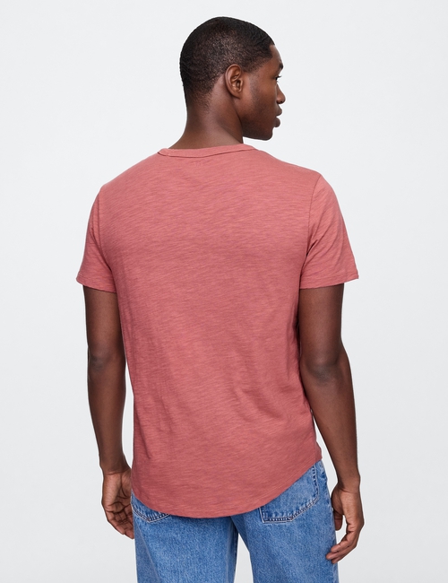 Lived-In Curved Hem Crewneck T-Shirt
